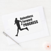 Relentless Forward Progress Running Rechthoekige Sticker (Envelop)