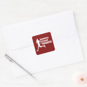 Relentless Forward Progress Running Vierkante Sticker (Envelop)