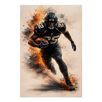 Relentless Rush – Power Football Poster