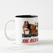 RELÈVEMENT DE LA TASSE ROUGE DU NEZ PITBULL DES (Gauche)