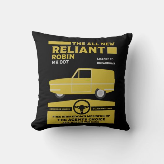 Reliant Robin Car Kussen (Voorkant)