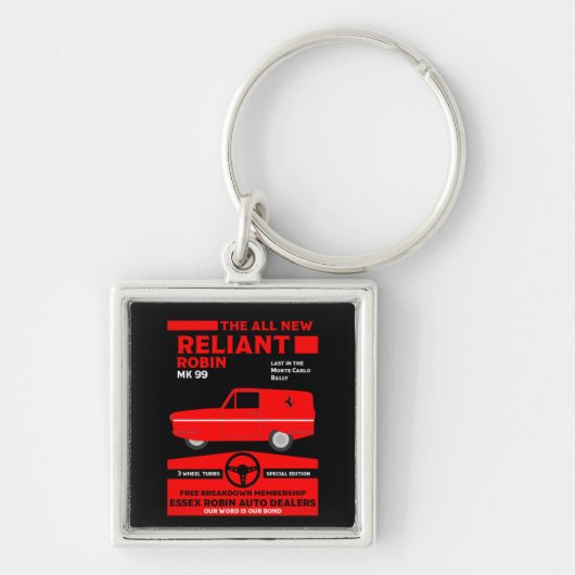 Reliant Robin Car Sleutelhanger (Voorkant)