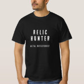 Relic Hunter Metal Detection T-Shirt (Voorkant)