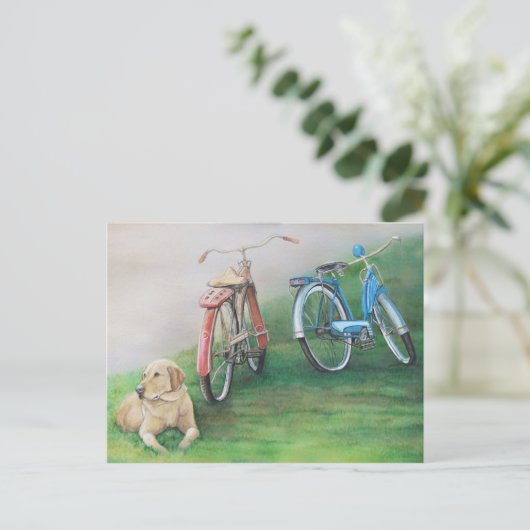 Relics Original Dog Art Briefkaart (Staand voorkant)