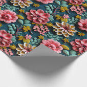 Reliëf Bloem  Cadeaupapier (Hoek)