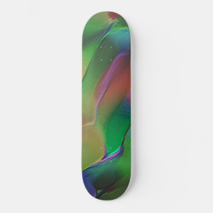 reliëf met een overheersend groen en geel skateboard
