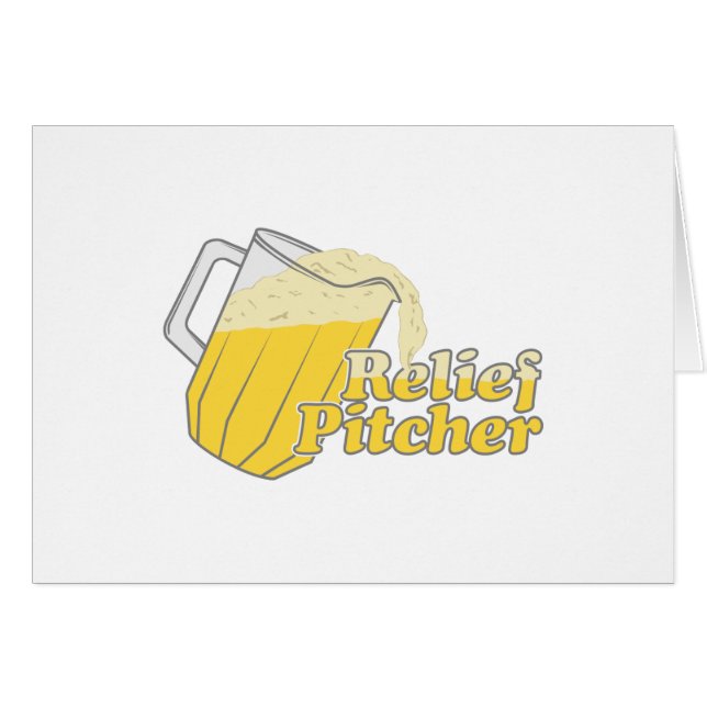 Relief Pitcher Beer Baseball (Voorkant Horizontaal)
