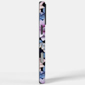 Reliëf Roze Bloemen Case-Mate iPhone Case (Achterkant / Rechts)