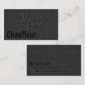 Reliëf Uitzicht Chauffeur Bedrijf Visitekaartje (Voorkant / Achterkant)