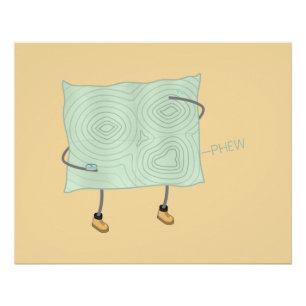 reliëfkaart - perfect poster