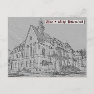 Reliefpostkarte von Lüdenscheid "Altes Amtshaus" Briefkaart
