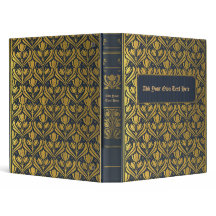 Relieur 3 anneaux pour vieux livre personnalisé