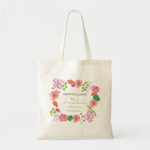 Relieuze bloemen voor 20-jarig huwelijksjubileum tote bag