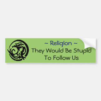 Religie Bumpersticker