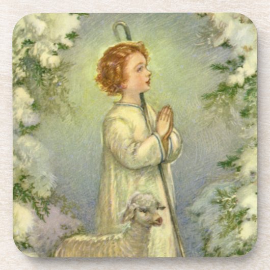  religie, Christus de Goede Shepherd Bier Onderzetter (Voorkant)