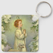  religie, Christus de Goede Shepherd Sleutelhanger (Achterkant)