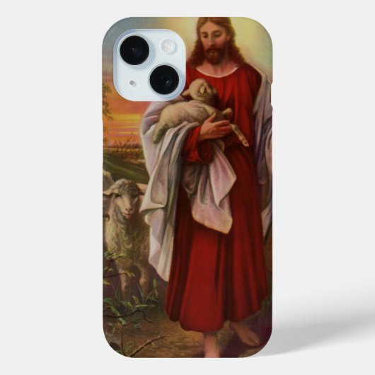  religie, Christus de kuddekudde Case-Mate iPhone Case (Achterkant)