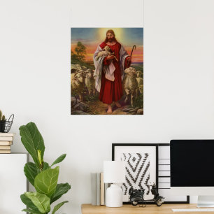  religie, Christus de kuddekudde Poster