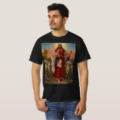 religie, Christus de kuddekudde T-shirt (Voorkant volledig)
