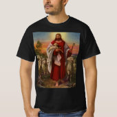 religie, Christus de kuddekudde T-shirt (Voorkant)