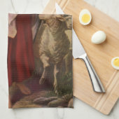  religie, Christus de kuddekudde Theedoek (Quarter Fold)