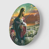 religie, Christus Good Shepherd met koppel Grote Klok (Hoek)