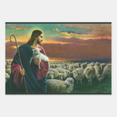  religie, Christus Good Shepherd met koppel Inpakpapier Vel (Voorkant 2)