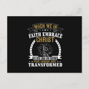Religie - Embrace Christus als Heer Briefkaart