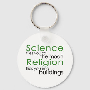 Religie en wetenschap sleutelhanger