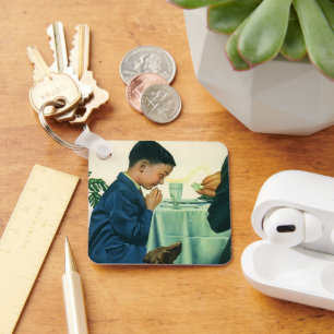  religie, Gezegde-peuter op Thanksgiving Sleutelhanger