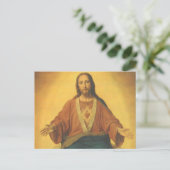 religie, heilig hart van Jezus Christus Briefkaart (Staand voorkant)