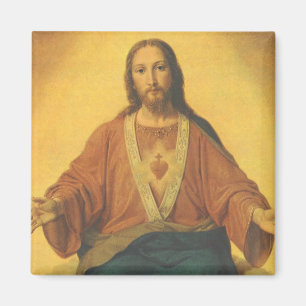 religie, heilig hart van Jezus Christus Magneet