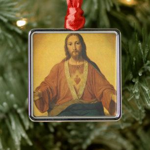  religie, heilig hart van Jezus Christus Metalen Ornament