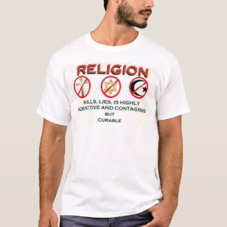 religie is geneesbaar t-shirt