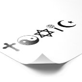 Religie is giftige ethinker foto afdruk (Hoek)