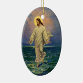  religie, Jezus Christus loopt op water Keramisch Ornament (Rechts)
