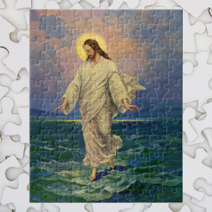 religie, Jezus Christus loopt op water Legpuzzel
