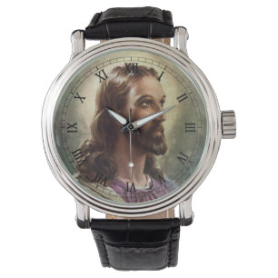 religie, Jezus Christus portret met Halo Horloge