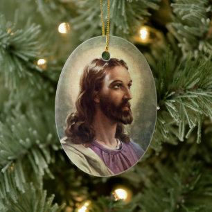  religie, Jezus Christus portret met Halo Keramisch Ornament