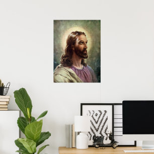  religie, Jezus Christus portret met Halo Poster