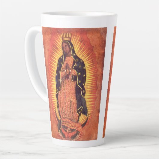 religie Maagd Mary Our Lady of Guadalupe Latte Mok (Linkerhoek)