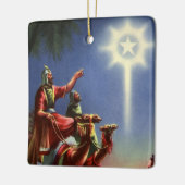  religie, Mannen met ster van Bethlehem Keramisch Ornament (Links)