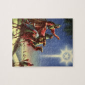  religie, Mannen met ster van Bethlehem Legpuzzel (Horizontaal)