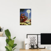  religie, Mannen met ster van Bethlehem Poster (Thuiskantoor)
