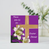 Religie paasmaanuitnodiging kaart (Staand voorkant)