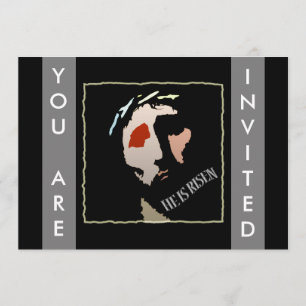 Religie paasmager Jezus Bijbel Verse Quote Risen Kaart