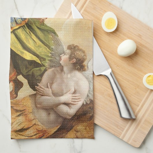  religie, Saint Michael Defeats Lucifer Theedoek (Quarter Fold)