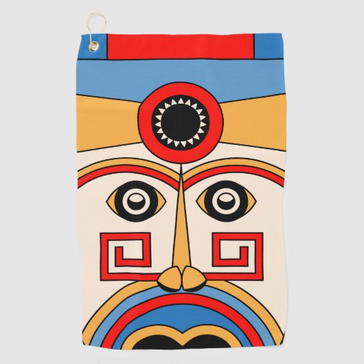 religie tiki golfhanddoek (Voorkant)