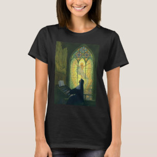 Religie uit het verleden, non die een orgel in de  t-shirt