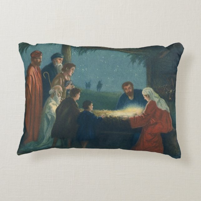  religie, verergering van de herders accent kussen (Achterkant)